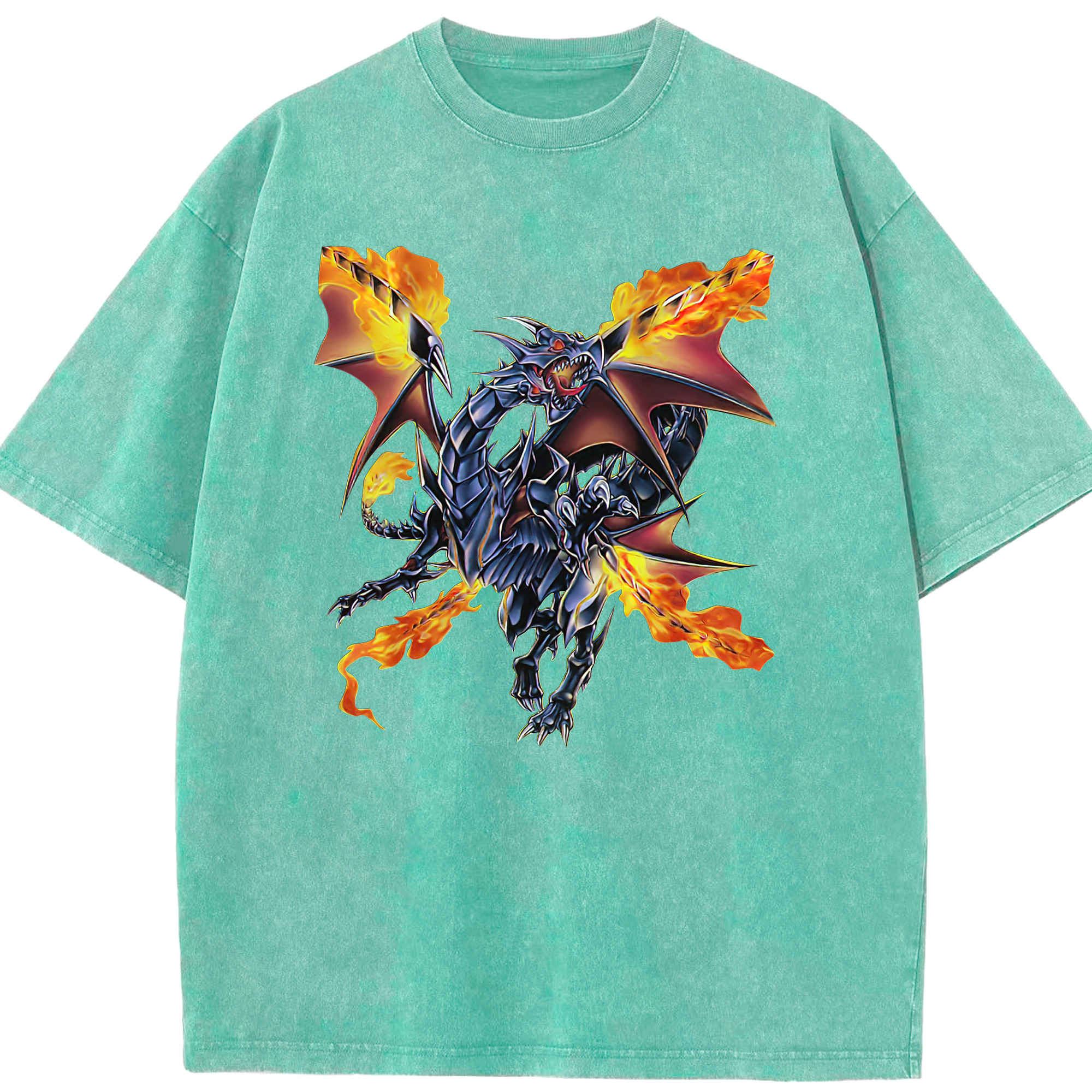 （画像用） 遊☆戯☆王 Yu-Gi-Oh! 綿100% ヴィンテージ風 半袖Tシャツ（フロントプリント）